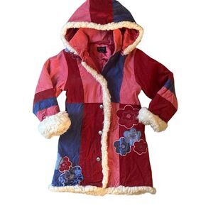 The Children's Place Red and Blue Pea Coat